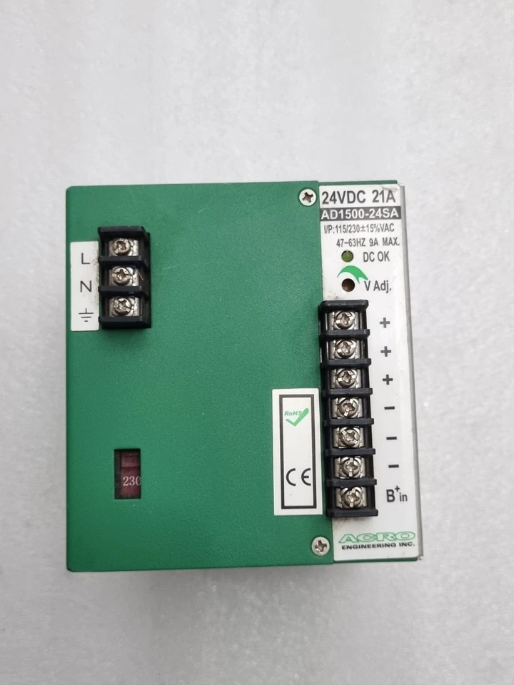 ACRO AD1500-24SA 24VDC 21A POWER SUPPLY AD150024SA FAST SHIP